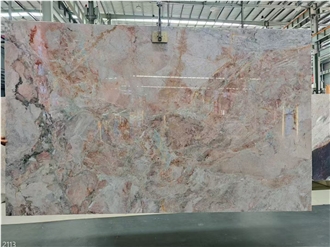 Four Season Pink Marble Slabs Home Project Floor Use