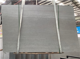Alina Grey Travertine Slabs, Vein Cut