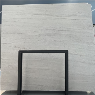 Chinese Grey Travertino Alina Honed Slabs,Vein Cut T18