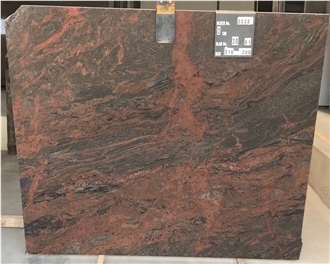 Red Multicolor Granite Polished Slabs