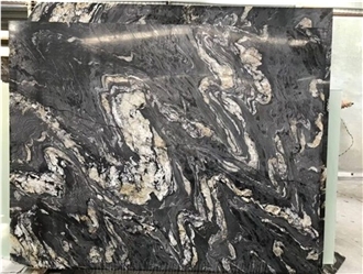 Titanium Black Granite Polished Slabs
