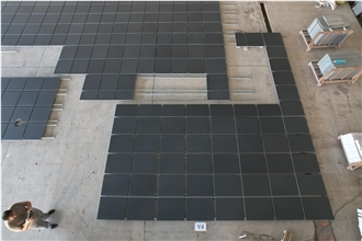 Zimbabwe Black Granite Wall And Floor Tiles 600X600 / 800X800