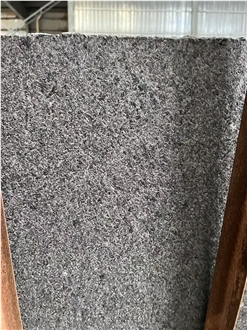 Angola Black Granite Tiles Flamed