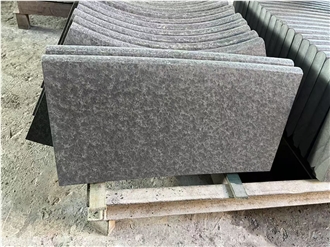 G684 Black Granite Flamed Wall Coping Tiles - China Black Granite Wall Parapets Custom Cut