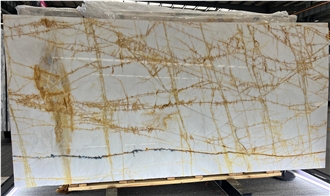 Golden Spider Marble Slabs