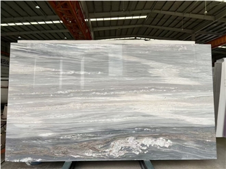 Italy Blue Sands Wave Marble Slab Polishing Floor Tiles