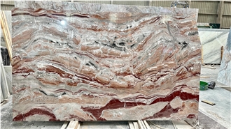 Arabescato Orobico Rose Marble Slab Tiles