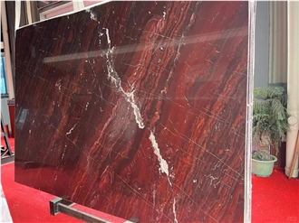 Bordeaux Red Marble Slabs