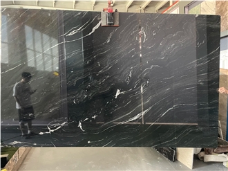 Brazilian Arabescato Nero Quartzite Slabs