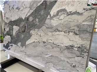 Camouflage White Marble Slabs