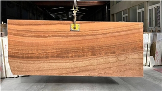 China Redwood Grain Marble Slabs
