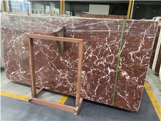 French Red Marble Slabs Polished 1.8Cm
