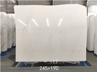 New Ariston White Polished Marble Slabs For Decoration