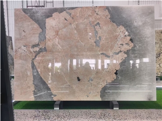 Pandora Pink Quartzite Slabs For Decoration