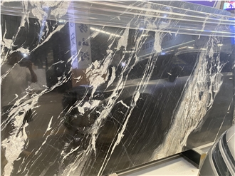 Seabed Black Marble Slabs For High-End Design