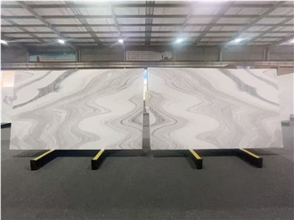 Van Gogh White Marble Slab Wall Tiles
