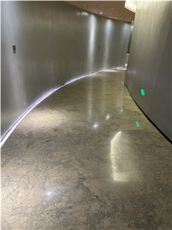 BST013 Grey Marble Polished Floor Tiles