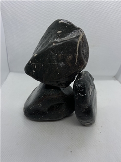 Dark Black Night Sky Marble Pebble Stone