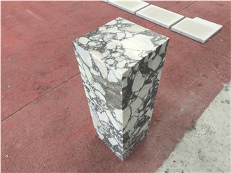 Calacatta Viola Marble Plinth Pedestal Stand