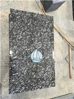 Blue Pearl Granite Headstone