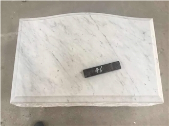 Carrarra White Marble Headstone