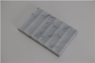 Carrara Marble Soap Dishes Bath Accessoriies