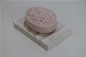 Shelly Beige Marble Soap Tray Bath Accessories