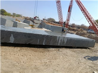 Blue Diamond Black Granite Quarry Blocks