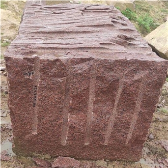 New Imperial Red Granite Blocks