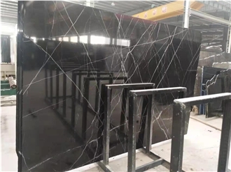Black Nero Marquina Marble Slab