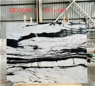 China Panda White Marble Slabs