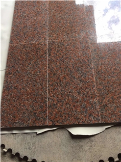 Maple Leaves Red Granite Slabs