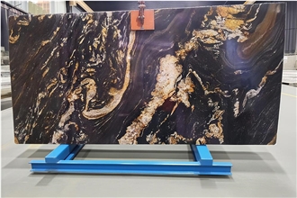 Black Cosmic Granite Slabs, 180*130 Cm