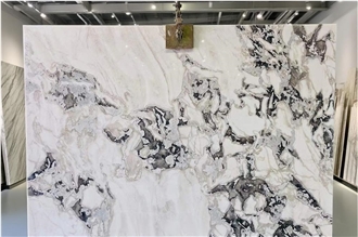 Caribbean White Dover Marble Slabs