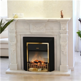 YUANDA Modern Stone Indoor Fireplace Traditional Design