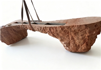 YUANDA Red Travertine Solid Stone Tables