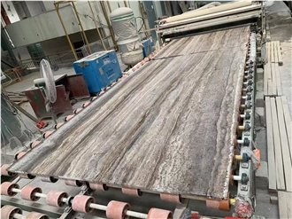 Silver Gray Travertine Slabs