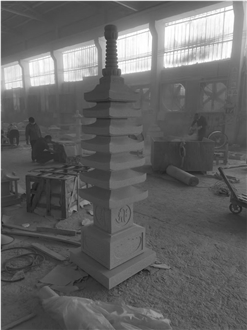 Granite Pagoda Garden Ornament