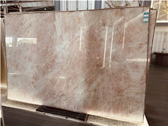 Cristallo Pink Quartzite Slabs