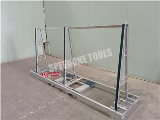 Folding Galvanized A-Frame Storage Rack FZJ-AB