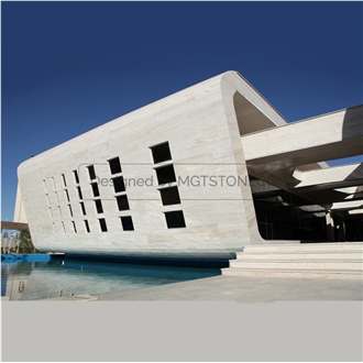 University Project – Super White Travertine