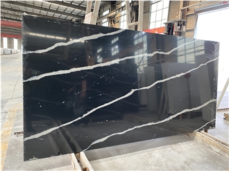 1807G Black Quartz Slabs