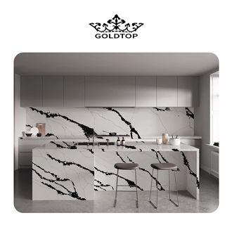 5002 Calacatta Prada Artificial Quartz Kitchen Countertop