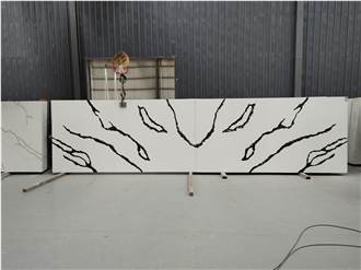 5002 Calacatta Prada Quartz Slabs