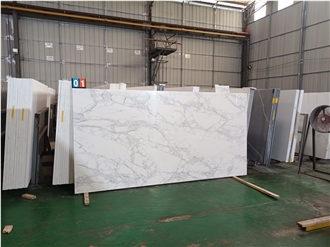 Quartz Slabs-5117 Statuario Verona