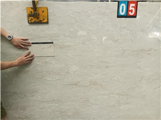 Quartz Slabs-6035 Concrete Blanc