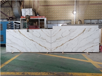 Quartz Slabs-7001 Calacatta Gold PD
