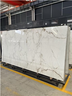 China Classical Fish Belly Gold Sintered Stone Slabs