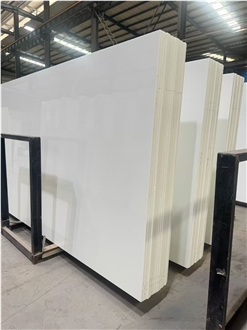 Hot Sale Pure White Nano Stone Slabs Factory Direct