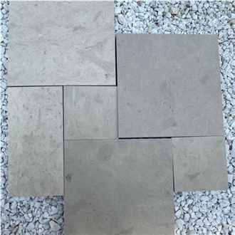 Light Dark Grey Limestone Tiles French Pattern